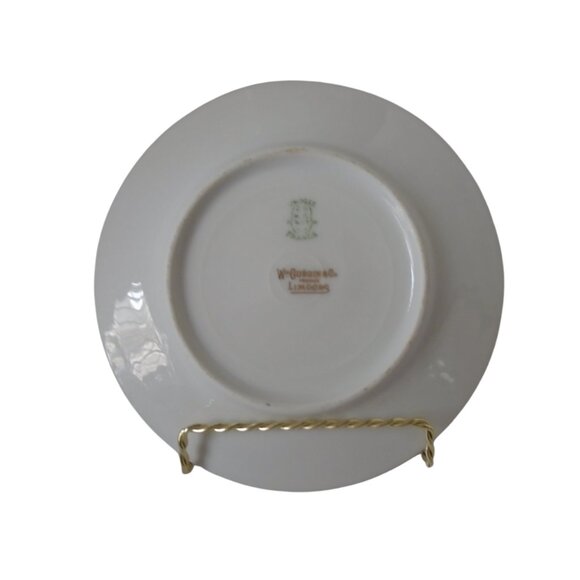 Antique William Guerin & Co Limoges "GUE23" "Blue Devil" Salad Bread Plates Set - Picture 6 of 7